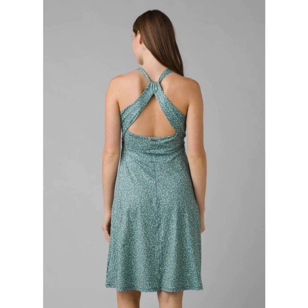 Prana Jewel Lake Active Dress in Teal Shoreline Spots, Size large